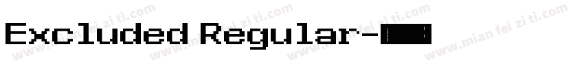 Excluded Regular字体转换